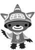 Sumi - an animal guardian spirit who wears the hat of the orca whale, has the wings of the Thunderbird and the legs of the black bear