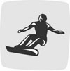 Mark displaying an athlete on snowboard competing in parallel giant slalom