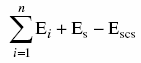 La formule pour déterminer la quantité d’émissions de CO2 provenant de la combustion de combustibles fossiles par un groupe au cours d’une année civile en utilisant une méthode fondée sur un combustible est Es moins Escs plus la somme des valeurs de Ei dans le cas de chaque combustible fossile « i » brûlé dans le groupe durant l’année civile.