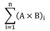 La somme des produits de Ai par Bi pour chaque cuve « i »